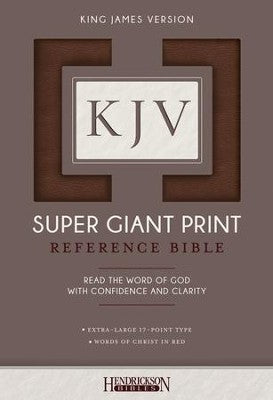 KJV Supergiant print refrence bible comfort print -beige/olive cloth over board