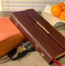 KJV classic companion Bible - burgundy bonded leather w snap flap