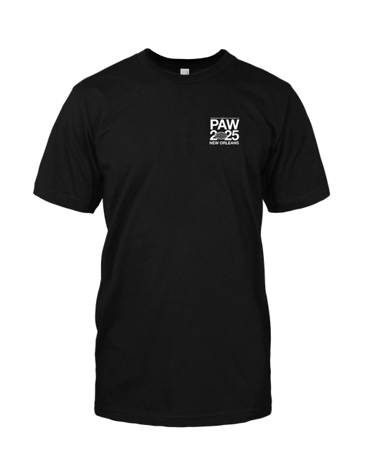 PAW New Orleans LEFT CHEST Black Tee