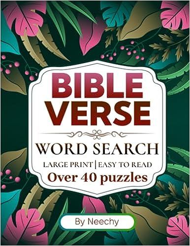 Bible Verse Word Search LARGE PRINT: Easy To Read