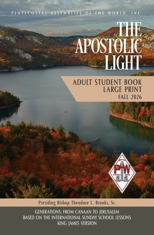 🍁 Fall 2026 Apostolic Light Adult STUDENT Book LARGE Print