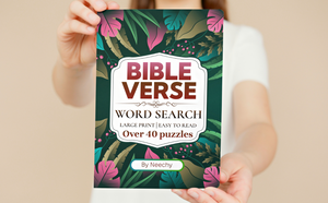 Bible Verse Word Search LARGE PRINT: Easy To Read