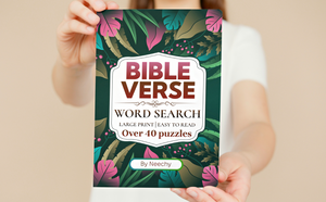 Bible Verse Word Search LARGE PRINT: Easy To Read (Ships Mid-August)