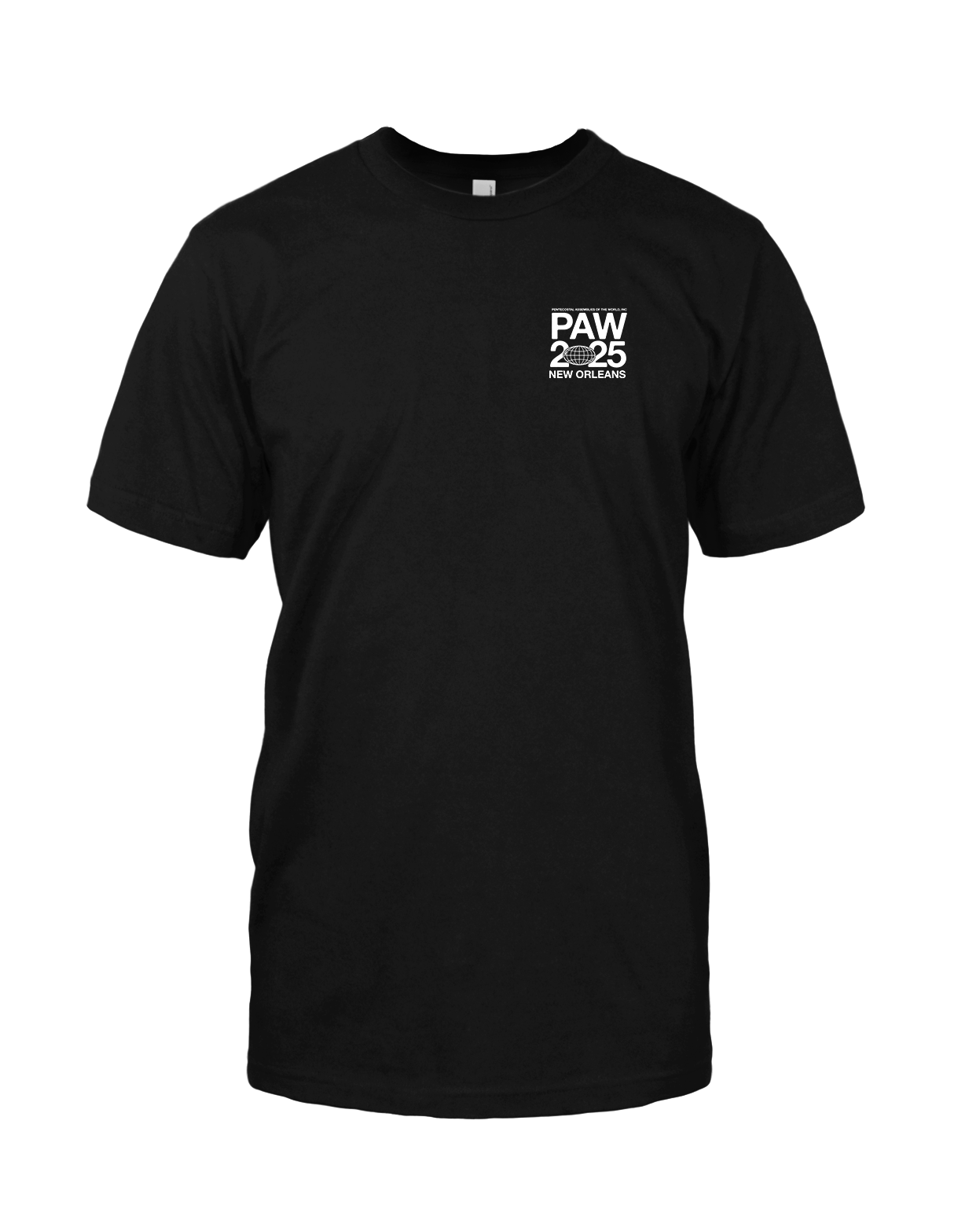 PAW New Orleans LEFT CHEST Black Tee