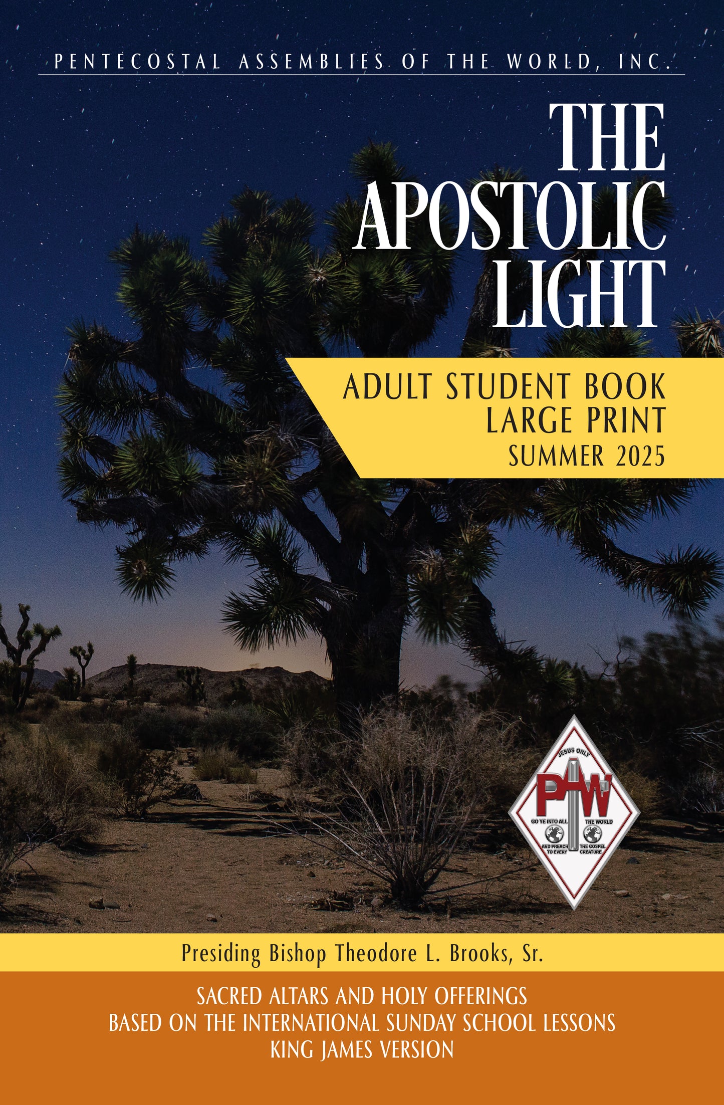 Summer 2025 Apostolic Light Adult STUDENT Book LARGE Print - Ships Mid/Late May