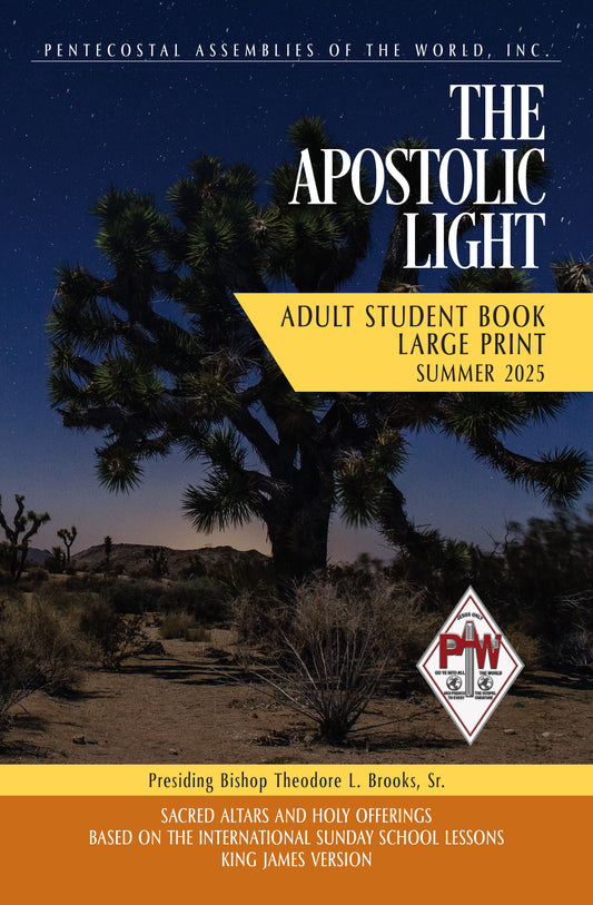 Summer 2025 Apostolic Light Adult STUDENT Book LARGE Print - Ships Mid/Late May