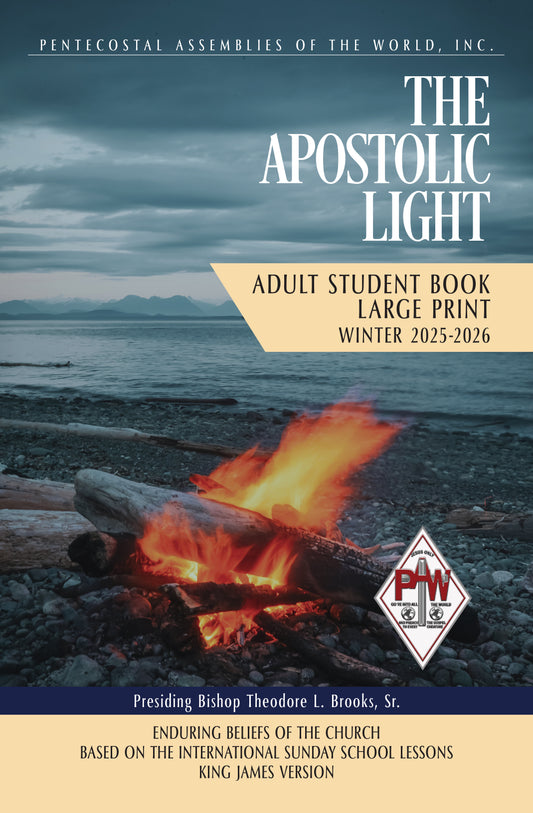 Winter 2025 Apostolic Light Adult STUDENT Book LARGE Print