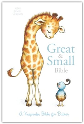 Great and Small Childrens Bible- baby blue leather touch