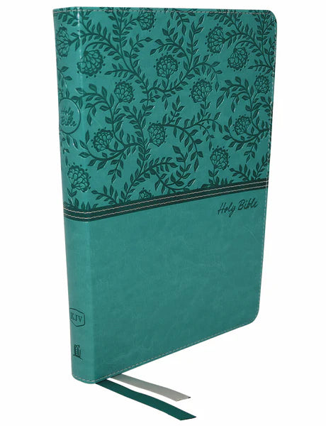 KJV Thinline Bible/Large Print comfort print turquiose leather soft