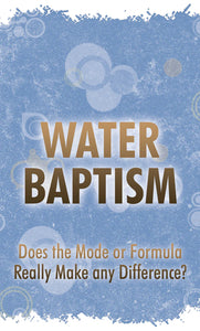 TRACT - WATER BAPTISM
