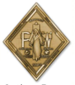 Antique Brass - PAW Logo Lapel Pin