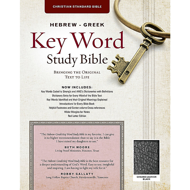 HEBREW-GREEK KEY WORD STUDY BIBLE BONDED